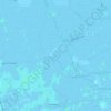Mappa topografica Eiderstedt, altitudine, rilievo