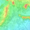 Mappa topografica Contrada Barboglio, altitudine, rilievo