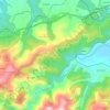 Mappa topografica Troncéu, altitudine, rilievo