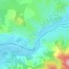 Mappa topografica Gages-Montrozier, altitudine, rilievo