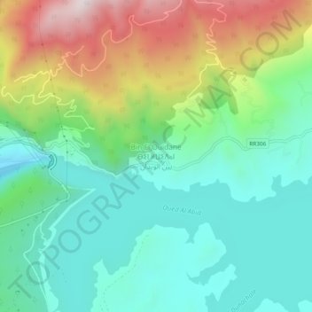 Mappa topografica Bin El Ouidane, altitudine, rilievo