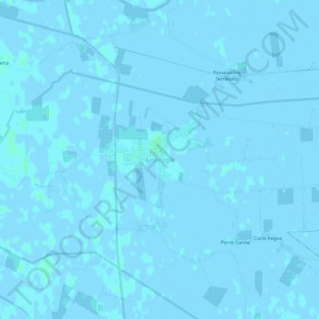 Mappa topografica Ambrogio, altitudine, rilievo