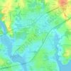 Mappa topografica Kerrous, altitudine, rilievo