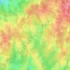 Mappa topografica Pouch, altitudine, rilievo
