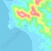 Mappa topografica Binga, altitudine, rilievo