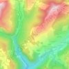 Mappa topografica Mont Caly, altitudine, rilievo