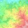 Mappa topografica Les Clapiers, altitudine, rilievo