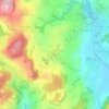 Mappa topografica Arzy, altitudine, rilievo
