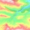 Mappa topografica Abelgas de Luna, altitudine, rilievo