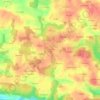 Mappa topografica Coëtulaire er Hoed, altitudine, rilievo