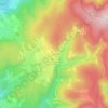 Mappa topografica Les Sétoux, altitudine, rilievo