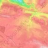 Mappa topografica La Daugue, altitudine, rilievo