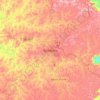 Mappa topografica Barbacena, altitudine, rilievo