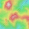 Mappa topografica Mount Cresta, altitudine, rilievo