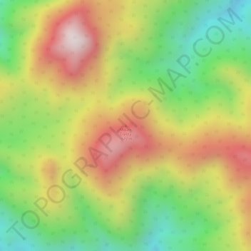 Mappa topografica Mount Cresta, altitudine, rilievo