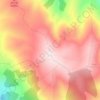 Mappa topografica Pico de Meda, altitudine, rilievo
