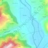 Mappa topografica Bajaura, altitudine, rilievo