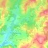 Mappa topografica Les Vergnes, altitudine, rilievo