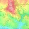 Mappa topografica Les Pieds Bots, altitudine, rilievo