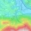 Mappa topografica Hourat det Loup (grottes de Bétharram), altitudine, rilievo