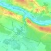 Mappa topografica Soubérac, altitudine, rilievo