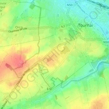 Mappa topografica Pic au Vent, altitudine, rilievo