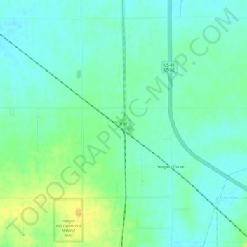 Mappa topografica Sheff, altitudine, rilievo