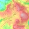 Mappa topografica Trellech, altitudine, rilievo
