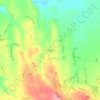 Mappa topografica Huerquehue, altitudine, rilievo