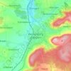 Mappa topografica Weißenburg in Bayern, altitudine, rilievo