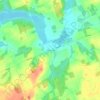 Mappa topografica Harrington, altitudine, rilievo