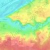 Mappa topografica La Côte Chaude, altitudine, rilievo