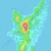 Mappa topografica Khao Yai, altitudine, rilievo