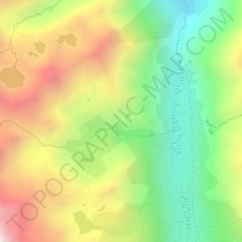 Mappa topografica Orri de Roumazet, altitudine, rilievo