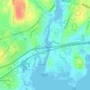 Mappa topografica Saugatuck, altitudine, rilievo