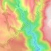 Mappa topografica Les Beaumes, altitudine, rilievo