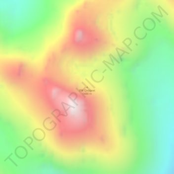 Mappa topografica Iffit Qaqqaat, altitudine, rilievo
