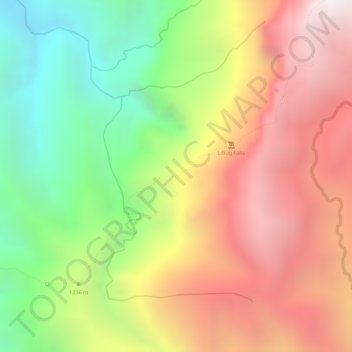 Mappa topografica Madja'as Viewdeck 1, altitudine, rilievo