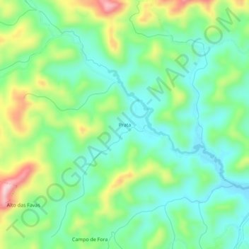 Mappa topografica Prata, altitudine, rilievo