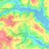 Mappa topografica Angarrick, altitudine, rilievo
