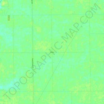 Mappa topografica Sitka, altitudine, rilievo