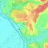Mappa topografica Marigny, altitudine, rilievo