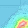 Mappa topografica Rocklands Bay, altitudine, rilievo