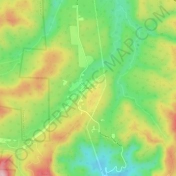 Mappa topografica Timber, altitudine, rilievo