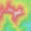 Mappa topografica Pico Itaguaré, altitudine, rilievo
