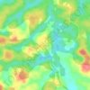 Mappa topografica Mveng, altitudine, rilievo