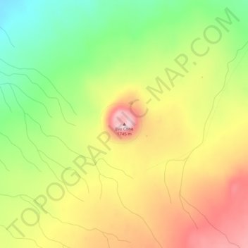 Mappa topografica Eve Cone, altitudine, rilievo