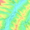 Mappa topografica A l'Hermitage, altitudine, rilievo