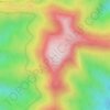 Mappa topografica Mount Clear, altitudine, rilievo
