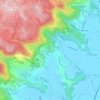 Mappa topografica Mossano, altitudine, rilievo